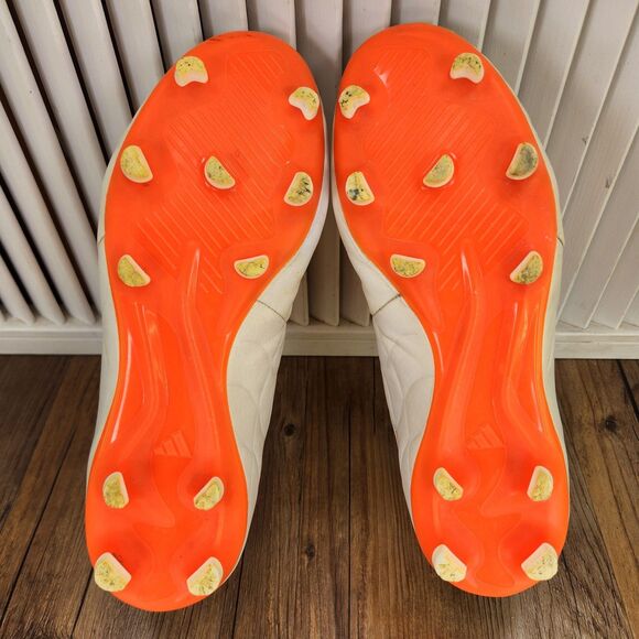 Adidas Copa Pure.3 Firm Ground Mens Sz 8.5 Off White Orange Soccer Cleats HQ8941 - Picture 7 of 9